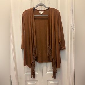 Studio JPR M suede looking open jacket.